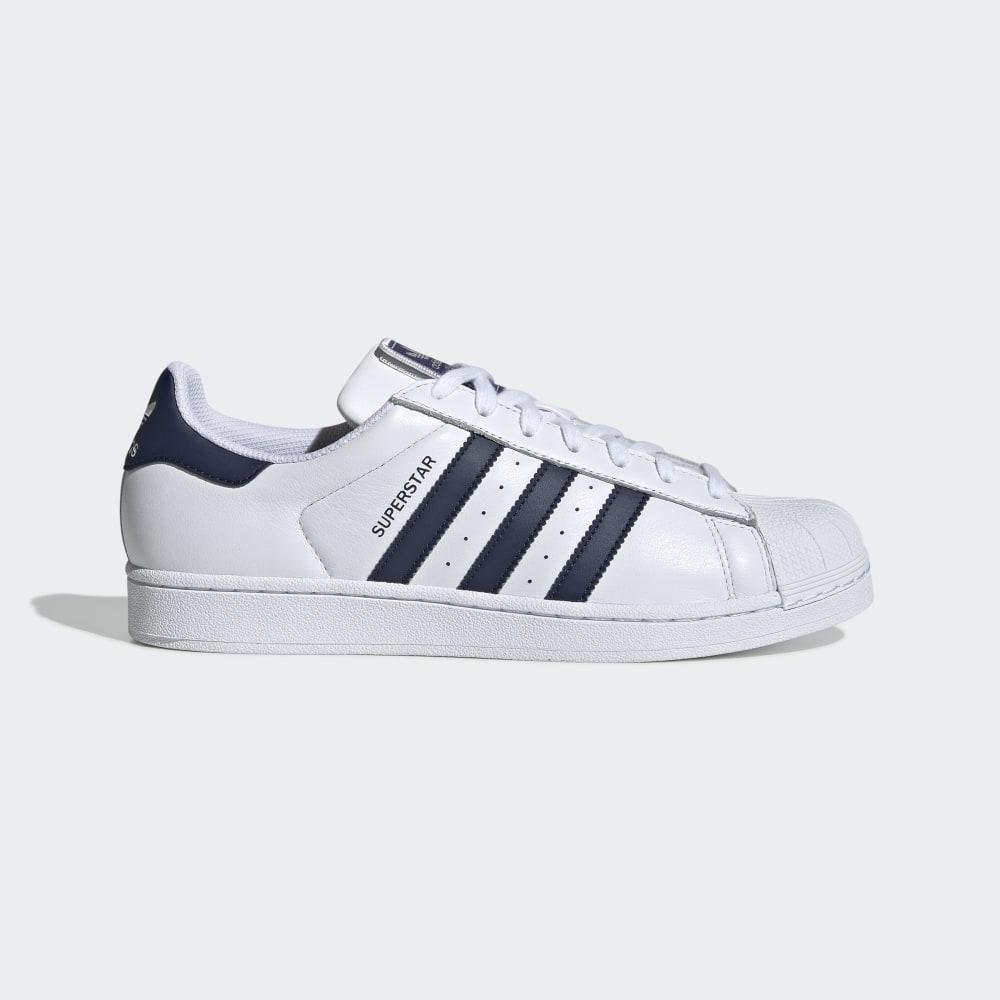 Adidas Men's Superstar Shell Toe Originals Shoes White/Navy Ireland FV3577